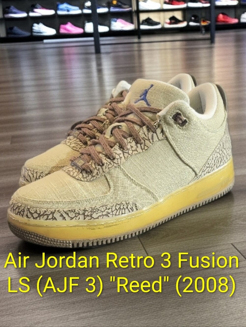 Air Jordan Retro 3 Fusion LS (AJF 3) "Reed" (2008) Mens 12 EUC